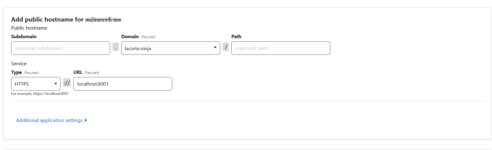 Tunnel Config